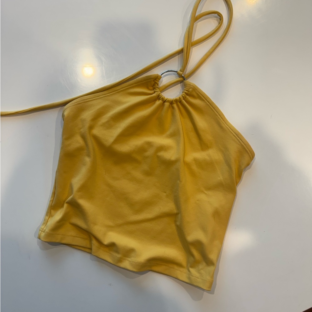 Abercrombie & Fitch yellow Halter Shorts